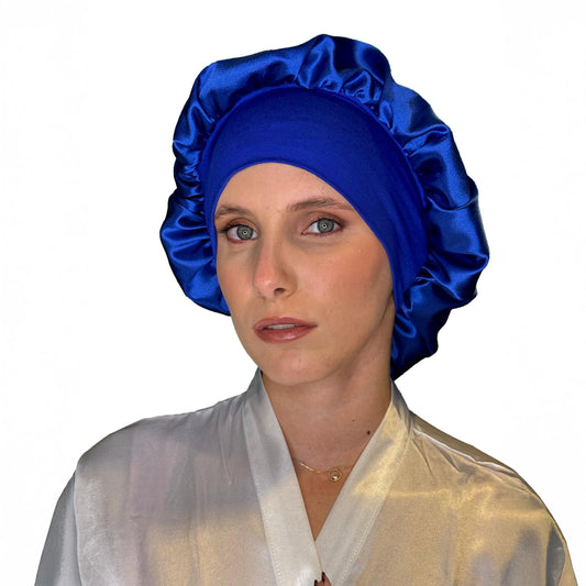 Bonnet de soin en satin